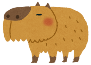 カピバラのイラスト